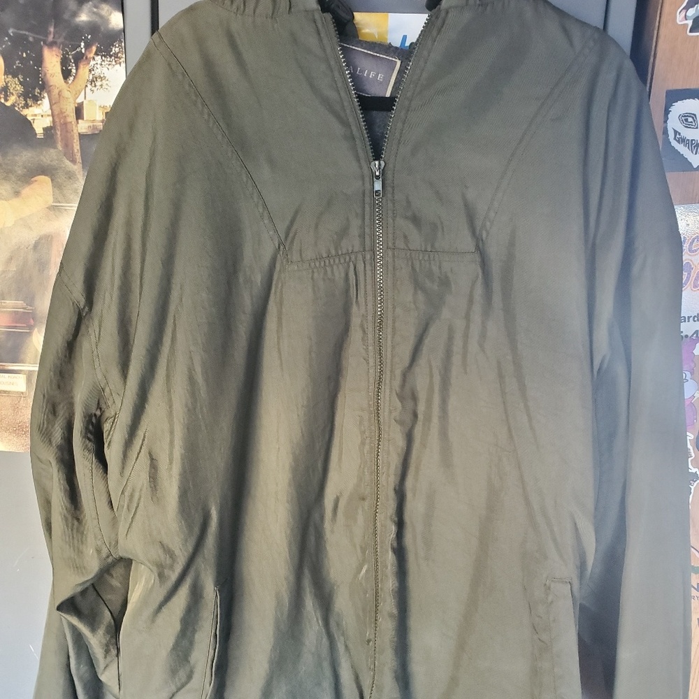 Army green jacket